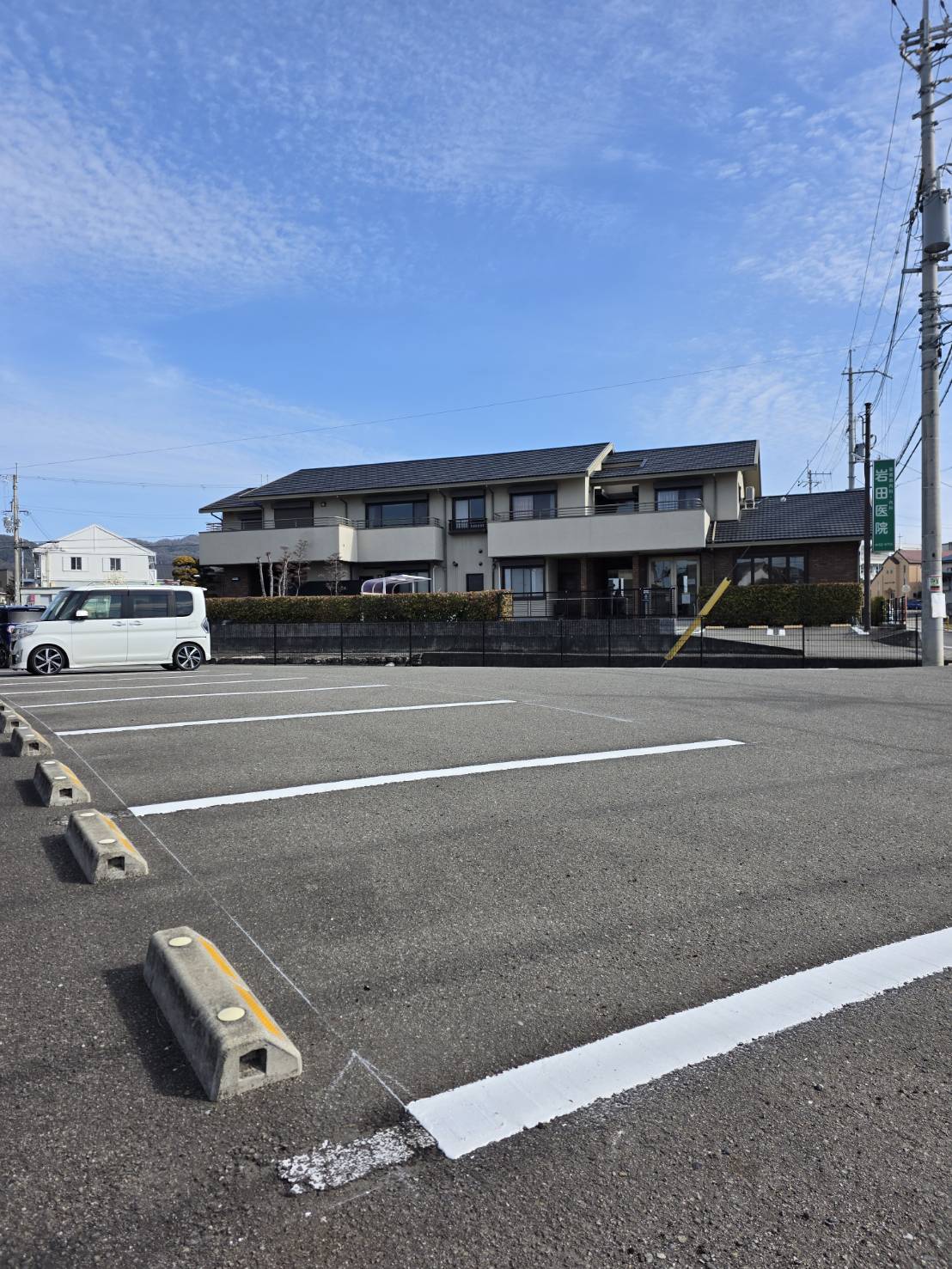 岩田医院の駐車場
